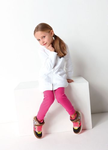 leggings bimba con polsino in caviglia