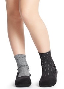 girl's double face ankle socks