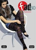 Confezione leggings teenager Ancona con disegno a righe multicolor