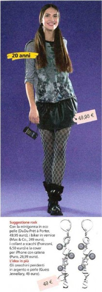 Rock suggestion from Confidenze magazine